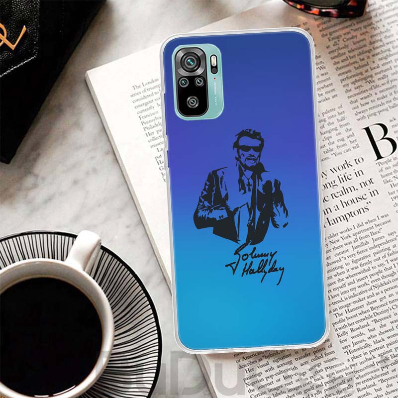 Johnny Hallyday Music Cover For Xiaomi Redmi Note 13 12S 12 11 11S 10S 10 Pro Plus Phone Case 11E 11T 9 9S 8T 8 + Print Coque Re