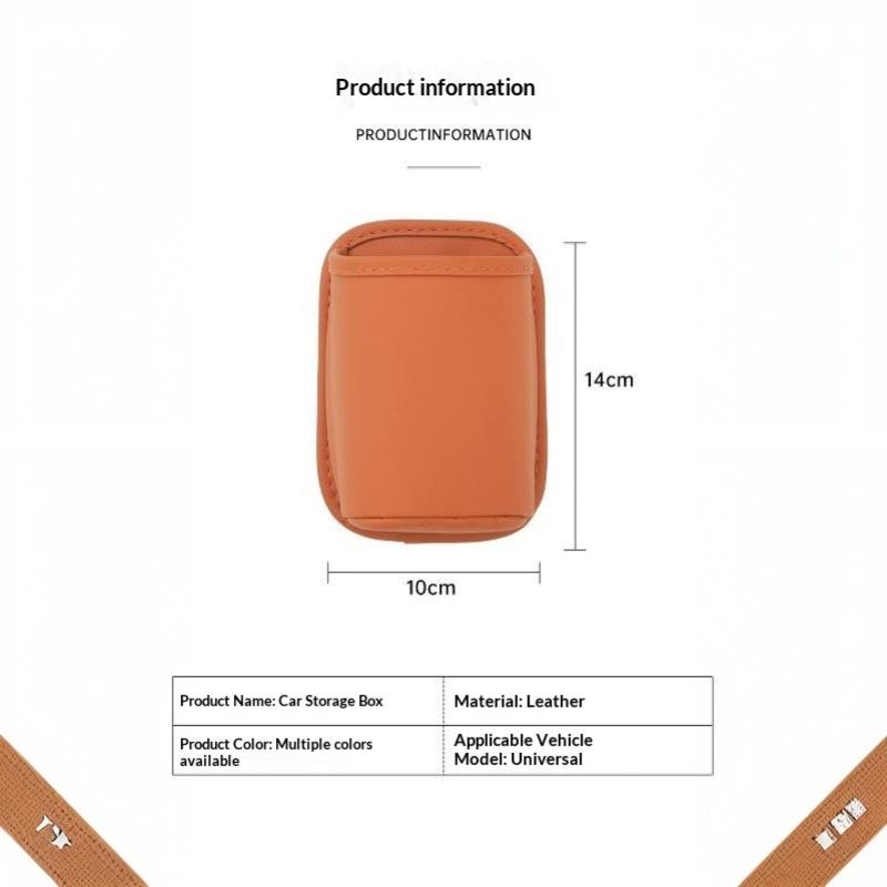 Leather Car Door Storage Box Waterproof Drink Holder Storage Bag Multifunctional Vehicle Door Pocket Organizer For Car Accessory