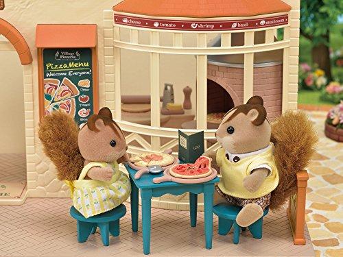 Sylvanian Families Shop "Forest Pizza Shop" Mi-87 ST Mark Certified Toy Dollhouse for Ages 3 and Up, Sylvanian Families by Epoch