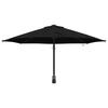 Garden Sun Umbrella Black 248 x 248 x 148 cm