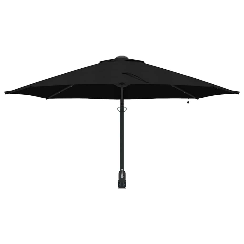 Garden Sun Umbrella Black 248 x 248 x 148 cm