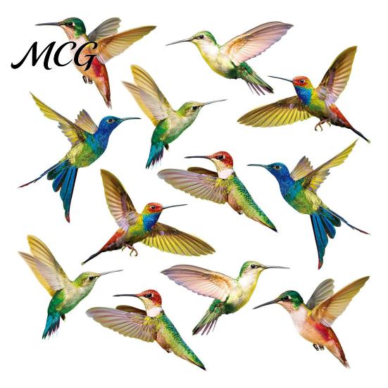 Easy Install Window Sticker Bird Stickers, Anti-Collision Strike Prevention Decal, Static Cling Glass Anti-bird Hit Decal Film for Windows Doors,
