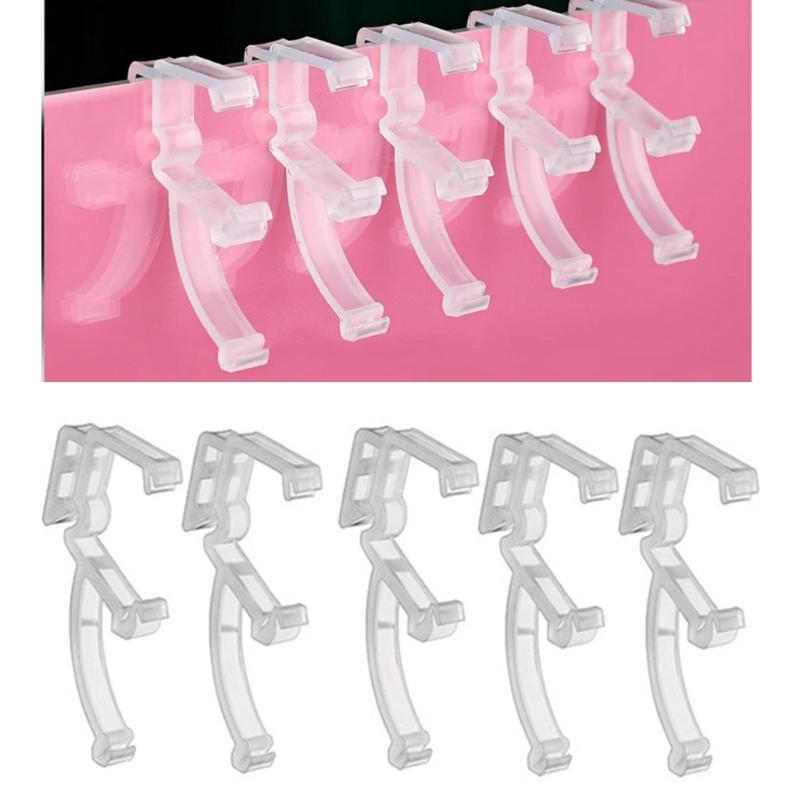 Horizontal Blind Repair Kits 20 Pieces Plastic Clear Clips Easy Installation Curtain Hardware for Window Valance Clips