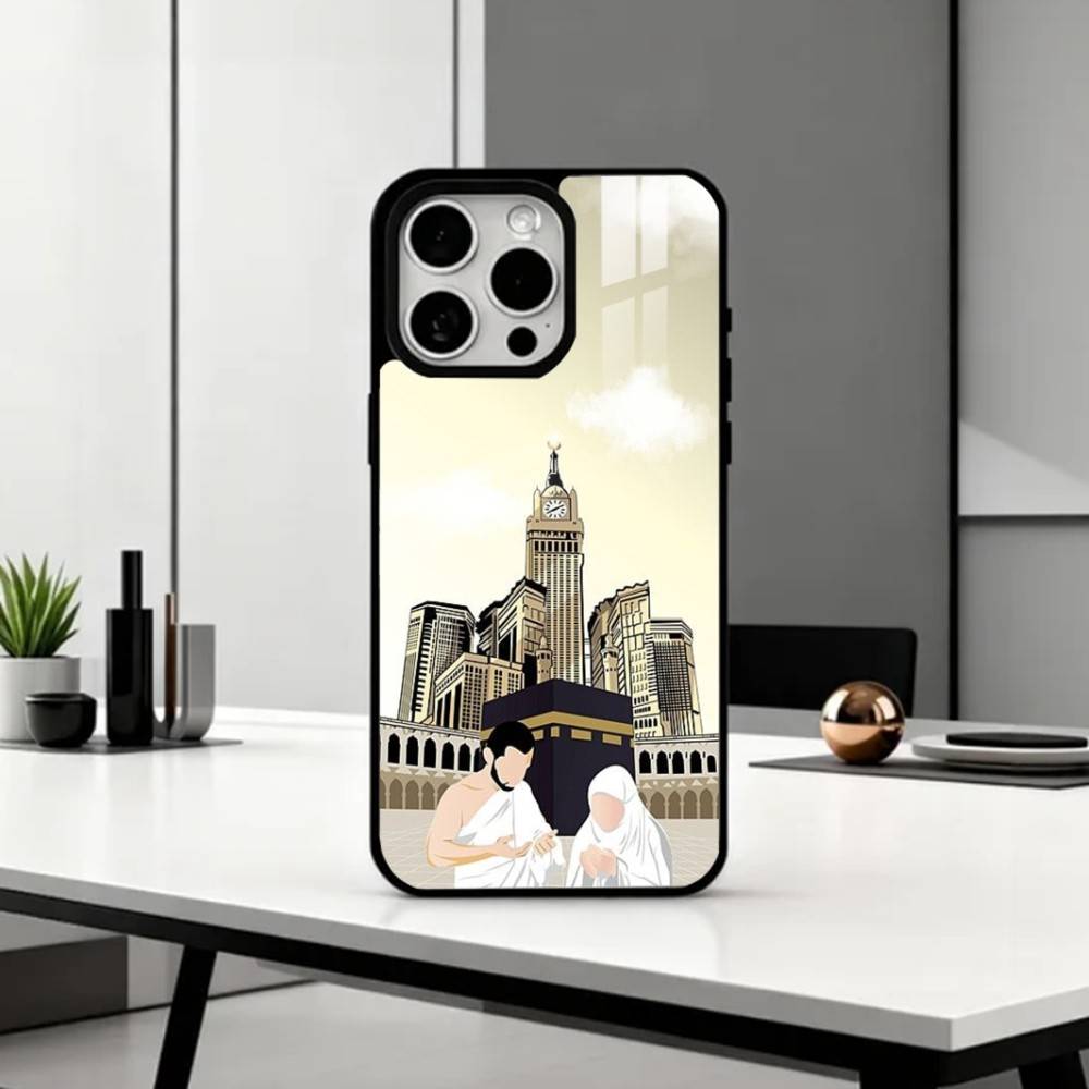 I-IN Mecca Pilgrims Art   Phone Case For iPhone17,16,15,14,13,12,11 Plus,Pro Max Magnetic For Magsafe Wireless Charging