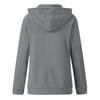 Women S Solid Color Long Sleeve Hooded Zip Up Sweatshirt With Pockets Drawstring