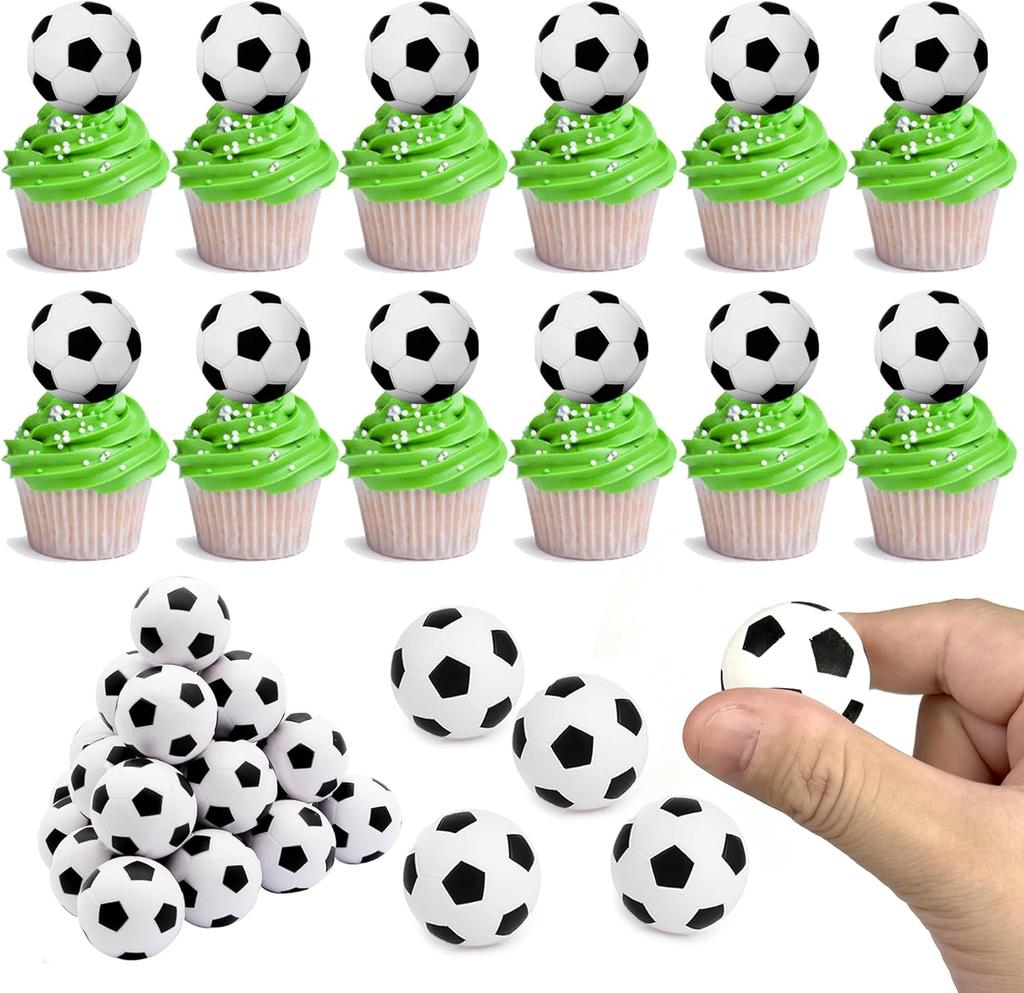 20pcs Basketball Cake Topper Mini Basketball Sports Theme Cupcake Toppers for Basketball Enthusiasts Birthday Party Sport Party