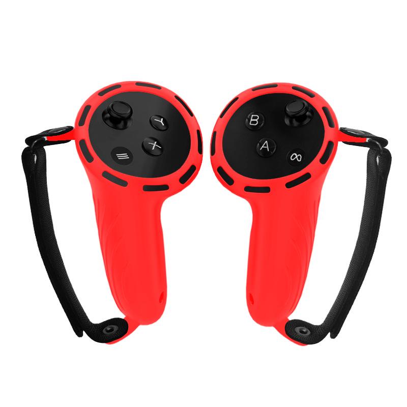 Silikonowa osłona ochronna i pasek do zestawu słuchawkowego Meta Quest 3 VR All-in-One i kontrolera