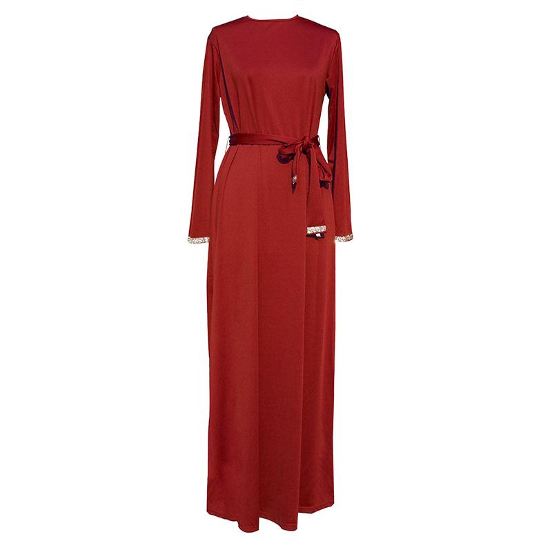 Middle Eastern Women's Evening Abaya - Long Muslim Dress