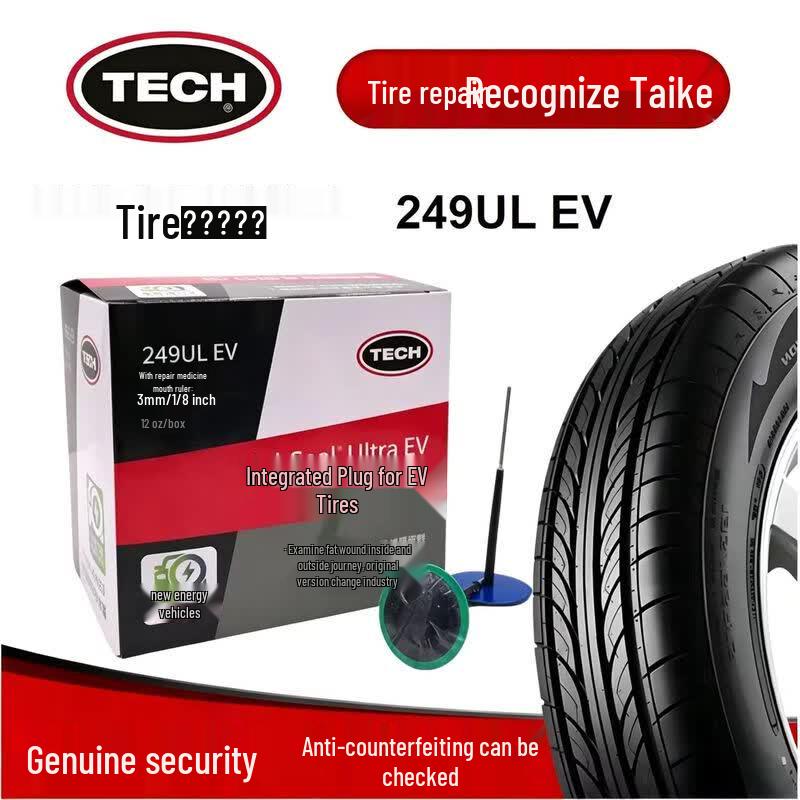 Tech 249UL-EV 3mm Tire Repair Mushroom Plugs (12-pack)