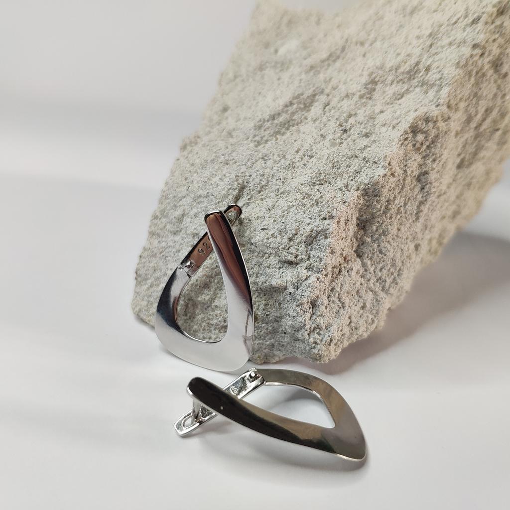 Silver Earrings Without Stones (2130598)