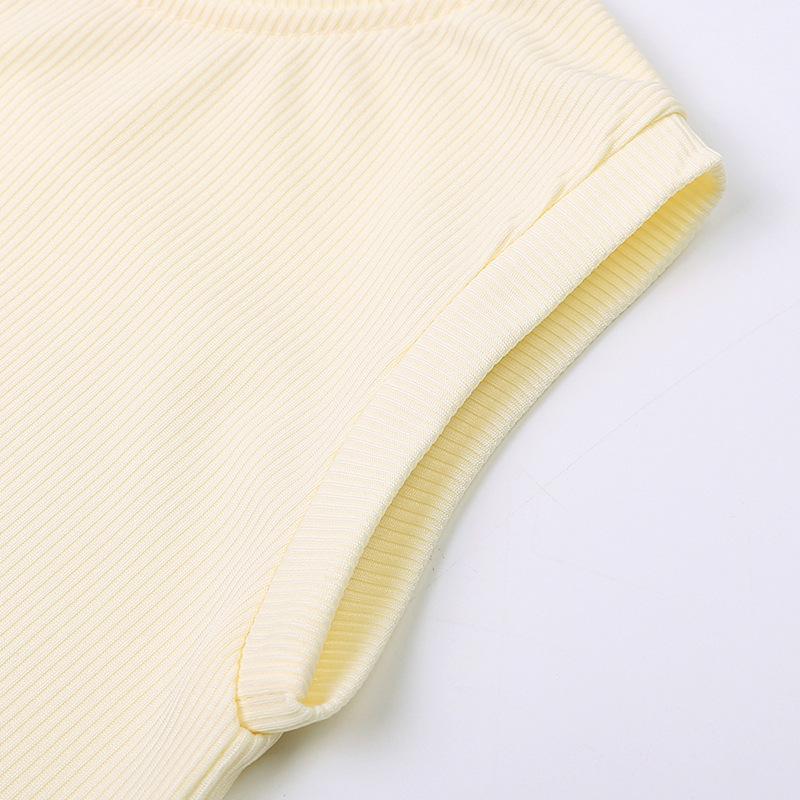 Summer Girls' Baby Ice Silk Set Girls' Baby Summer Loose Sleeveless Vest Top Pants Two-piece Set