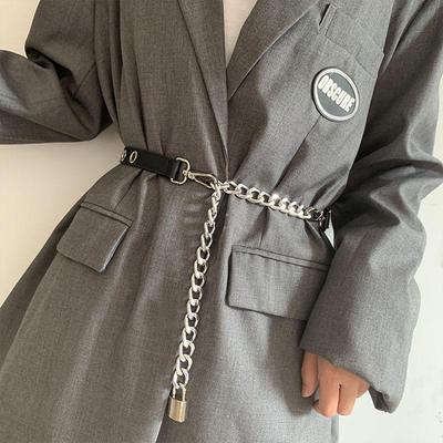Cintura Sottile in Pelle Sintetica da Donna Senza Fori con Fibbia in Metallo - Nera, Accessorio Trendy per Abito