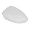 White Left Side Wing Mirror Cover Cap Replacement Clip~on For Fiat 500 2007~