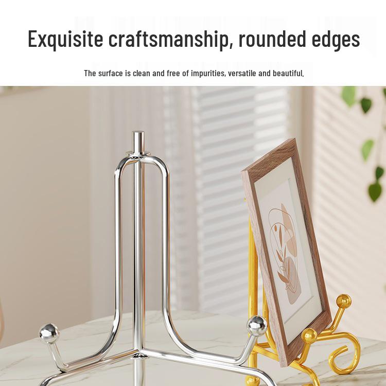 Runder Dekoteller & Bilderrahmenständer - Display für Teller, Uhren, Ornamente und Teekuchen