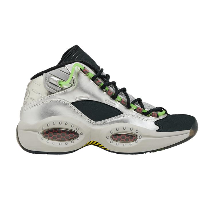 Мужские кроссовки Reebok Question Mid Minions Лаборатория Грю Серебристый металлик/Черный-Алый 36.5 gray