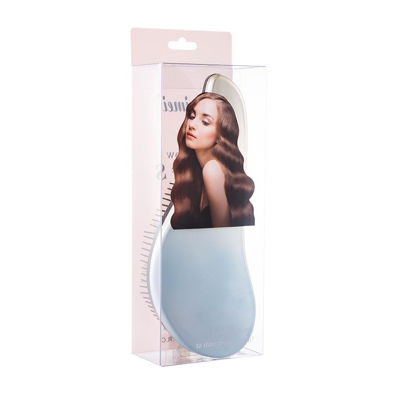 UK Electroplating Iridescent Gradient Hair Brush, Smooth Massage Comb