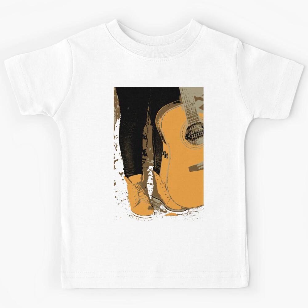 Acoustic Guitar at your Feet Kids T-Shirt 170