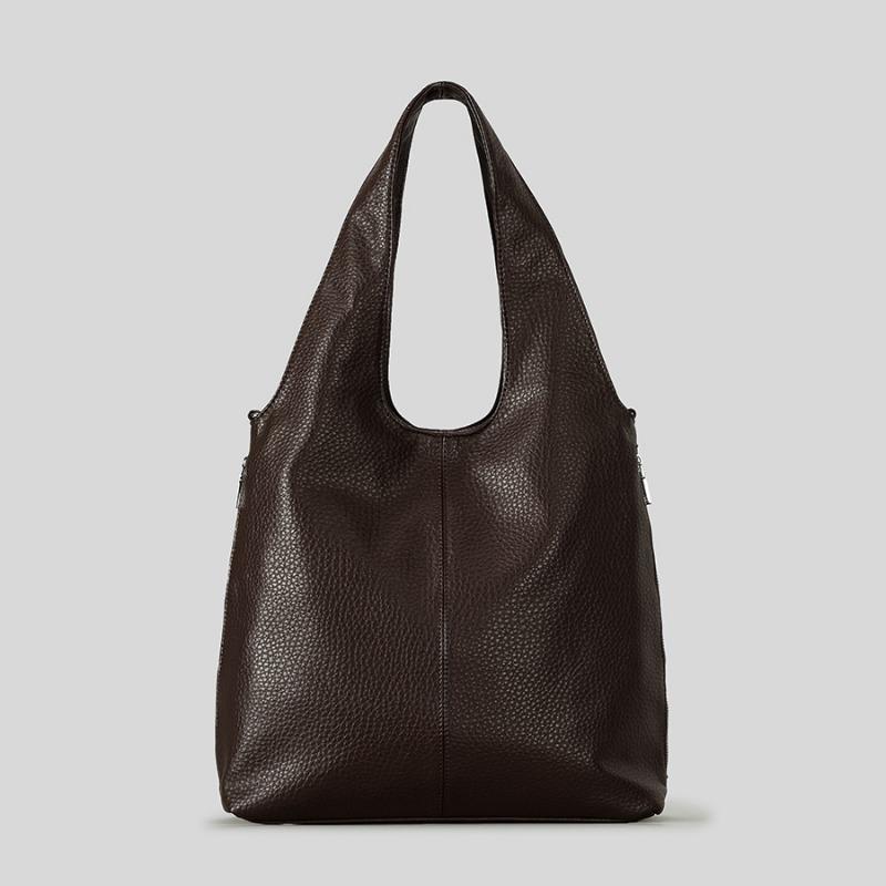 

Сумка из мягкой кожи, высококлассная сумка на плечо под мышкой, повседневная и универсальная сумка-ведро кофейный