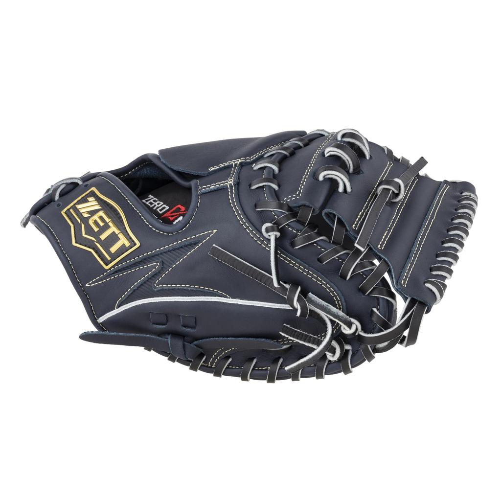ZETT Youth Softball Zero One BJC712612 Catcher's Mitt, Stage, Right-Handed Throw, Navy,