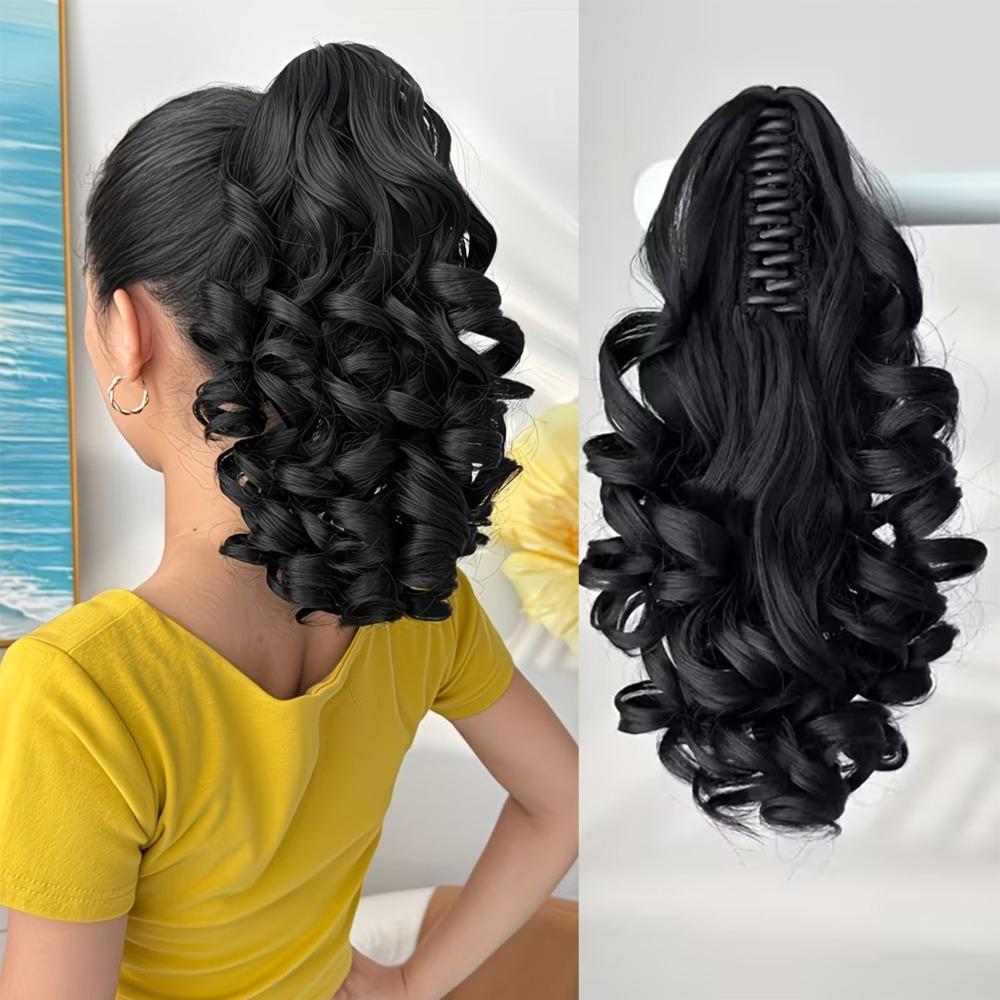 Claw Clip Hair Ponytail Extension Natural Claw Clip Ponytail Extension  Thin Hair Volume