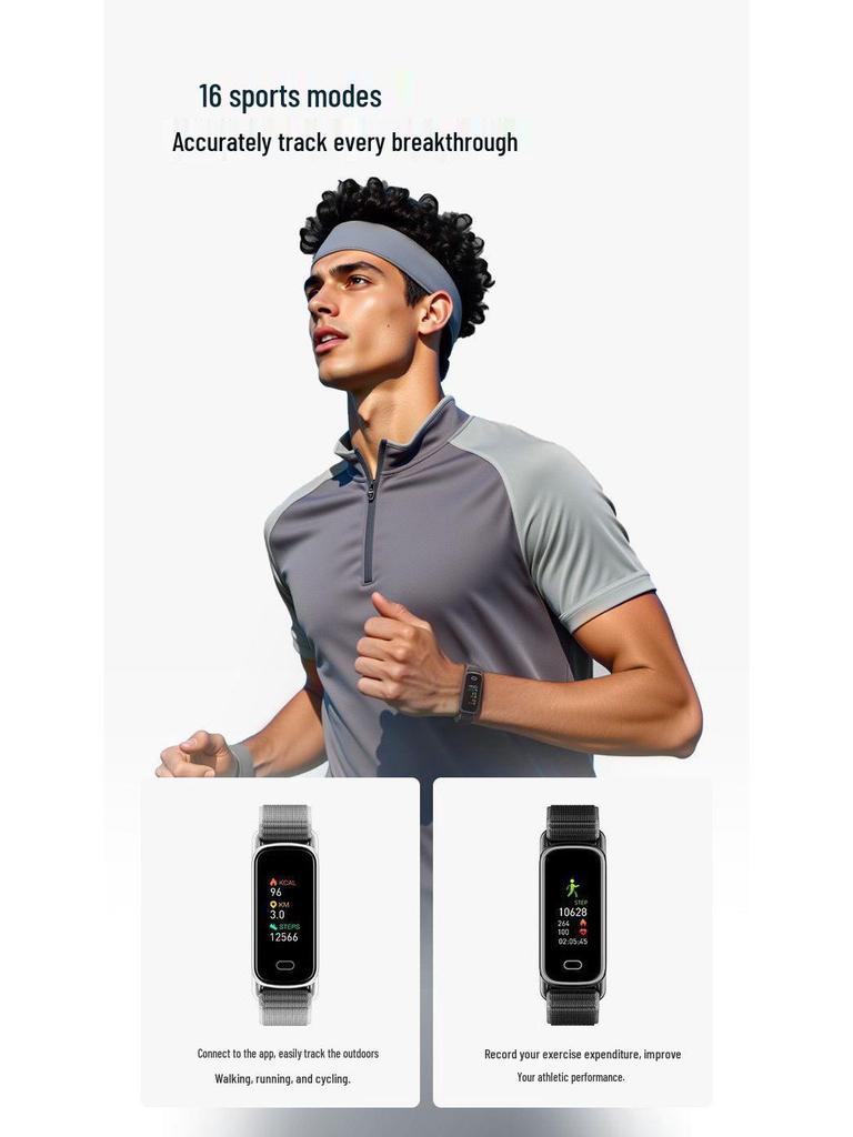 GTL1 Smart Bluetooth Fitness Bracelet: Health Monitoring, Pedometer, Magnetic Charging, Waterproof, Universal Fit.