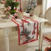 Christmas Table Runner Bed Scarf Woven Jacquard Decorative Cloth Dining Living Room