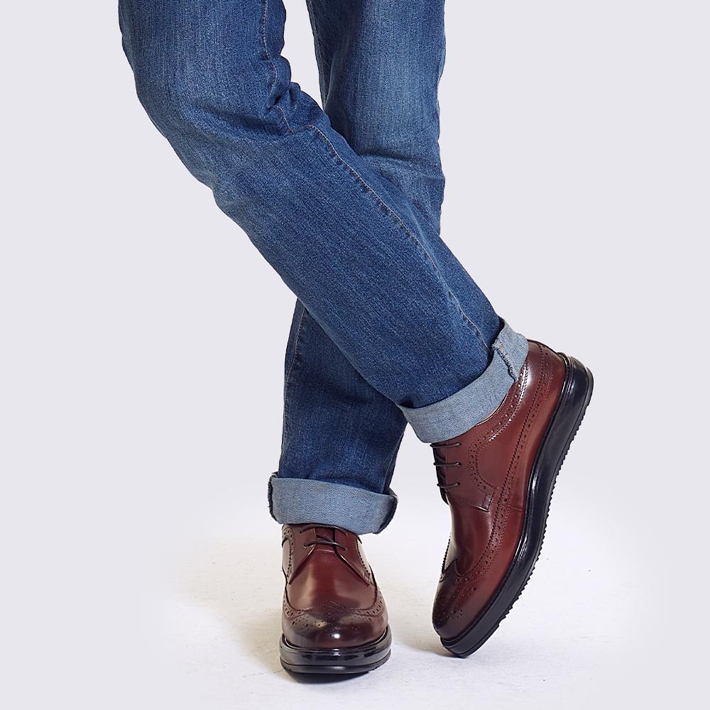 Mode Élégant Personnalisé Cuir Véritable Oxford Chaussures de Ville Artisanales Chaussures à Plateforme Ballerines