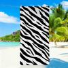 Zebra Pattern Towel Sports Quick Dry Travel Camping Sandproof Soft Light Large Beach Towel