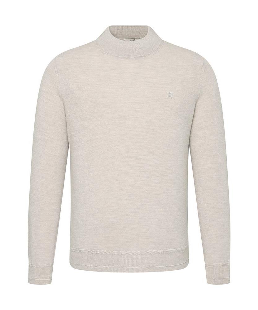 DAKS SHIRTS 100% Wool Washable Half Turtleneck Knit Regular Fit Beige_Dmw1Swtn150I1