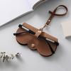 Cover For Women Hanging PU Leather Glasses Case Eyewear Pouch Eyewear Protector Sunglasses Pouch