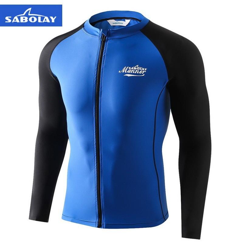 Quick-Dry Rash Guard Swim Set UPF 50 Long Sleeve Separates Men Women Surfing Swimming Fitness S