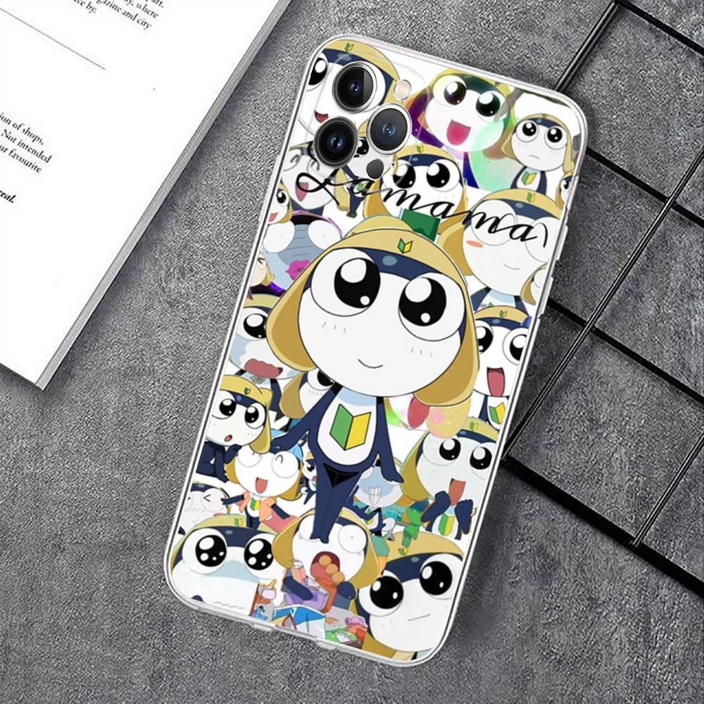 Keroro Frog Cool Gunsou Sergeant Phone Case For IPhone 17 16 15 14 13 12 11 Pro XS Max Plus Soft Silicone Cover