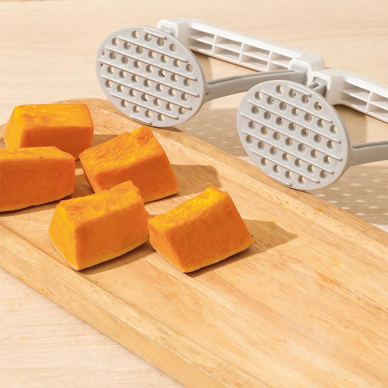 1pc Manual Potato Masher Durable Potato Ricer Kitchen Vegetable Masher With Non-Slip Handle Fruit Juicer Kitchen Gadgets