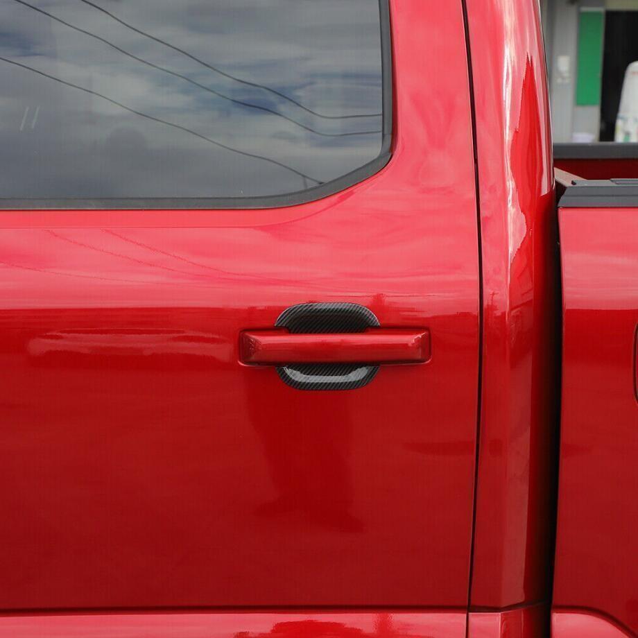 For 2021-2023 Ford F150 F-150 carbon fibre abs Door Handle Bowl Cover Cup Trim