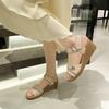 Rome with skirt sandals women's 2025 summer new open-toed casual versatile wedge heel beach black outer sandals