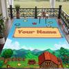 Custom Text Stardew Valley Pattern Floor Rug Soft Indoor Carpet Mat Living Room Bedroom
