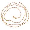 2.5mm Wide Gold Color Stainless Steel Lip Link  Chain Multi color Enamel Bead Necklace for Men Women Fashion Jewelry Gift