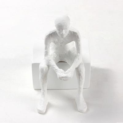Nordic Sitting Figure Desktop Small Ornaments Soft Decoration Model Room Sales Department Portrait Sculpture Home Soft Decorations