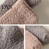 Solid Color Stockings 1 Pair Women Winter Socks Tihick Plush Over Knee Anti-slip Coral Thick Fleece Warm Thickened Warmth for Various Occasions
