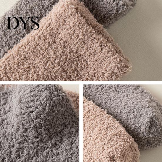 Solid Color Stockings 1 Pair Women Winter Socks Tihick Plush Over Knee Anti-slip Coral Thick Fleece Warm Thickened Warmth for Various Occasions
