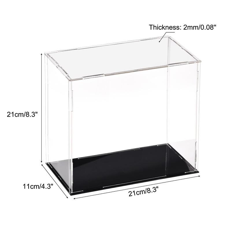Clear Acrylic Display Case Box Dustproof Storage Countertop Box Protection Showcase Cube Figures Collectibles Model Toy Show Box