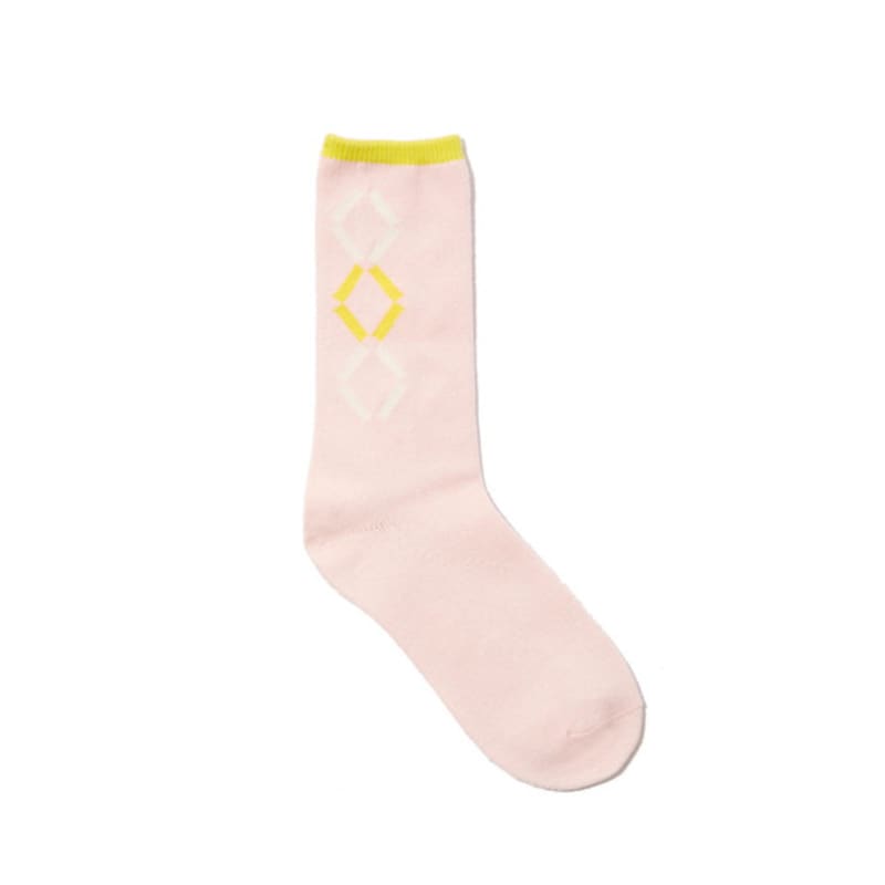 SJYP (PW2D7ACK475WLP) Argyle Pattern Socks