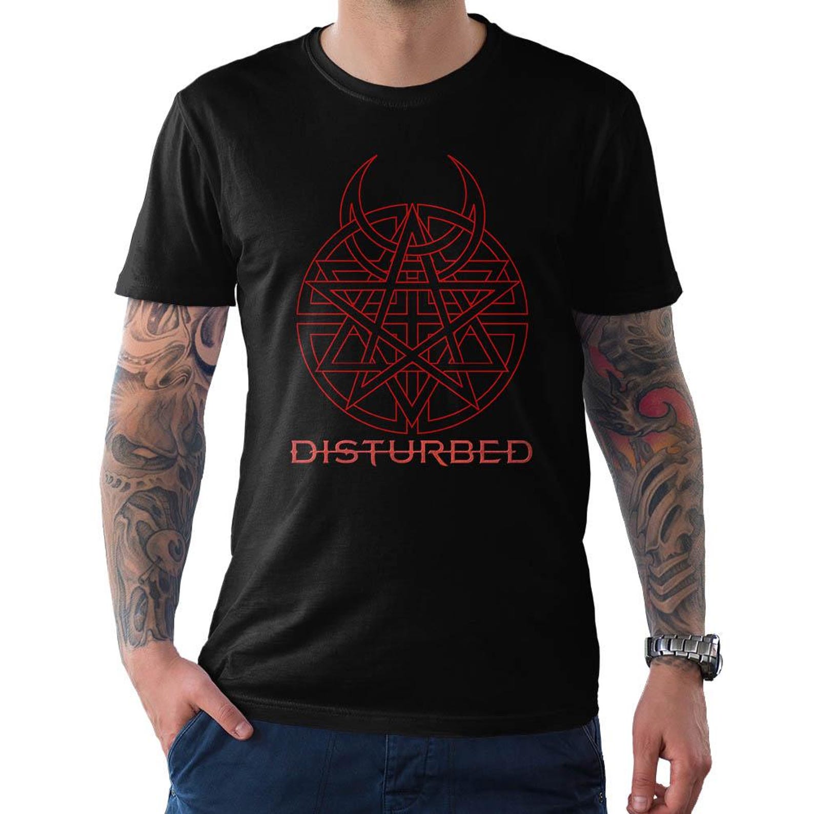 Disturbed Logo T-Shirt, Men s and Women s Sizes XL