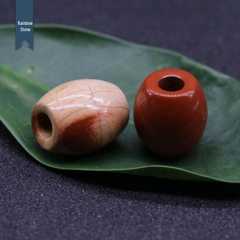 326-Large Hole Crystal Agate Jade Barrel Beads, 16×18mm, 5mm Hole, Jewelry Accessories