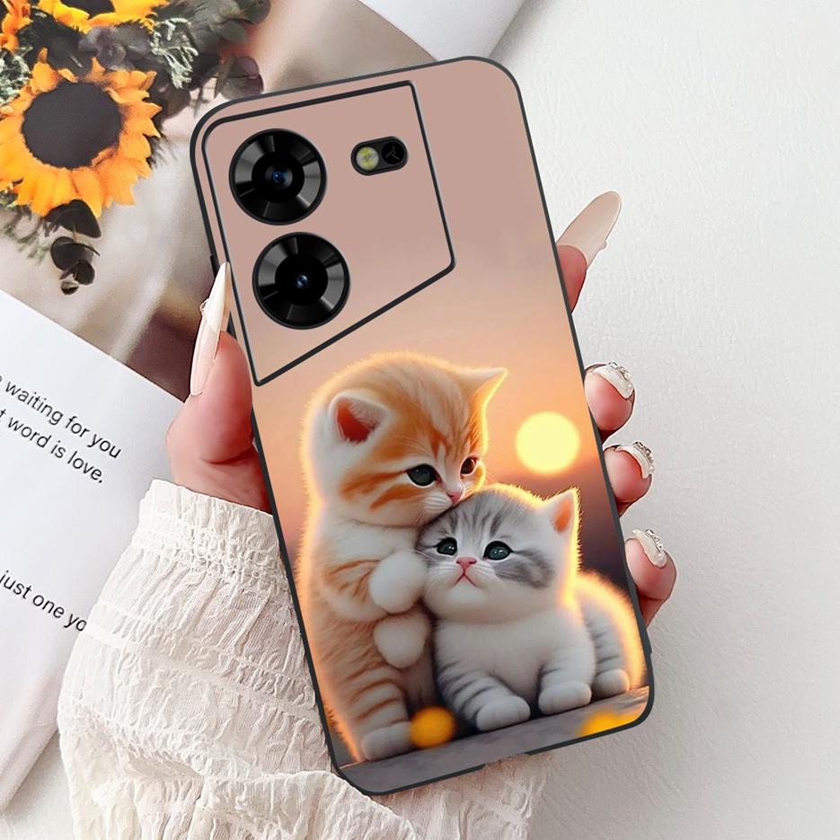 For Tecno Pova 5 Case LH7n Cute Fashion Pattern Cover Soft TPU Phone Cases For Tecno Pova 5 Pro LH8n Pova5 Pro Back Cover Bumper
