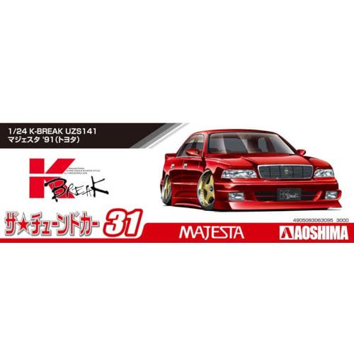 Aoshima Bunka Kyozai 1/24 Scale The Tuned Car Series No. 31 Toyota K-BREAK UZS141 Majesta 1991 Plastic Model