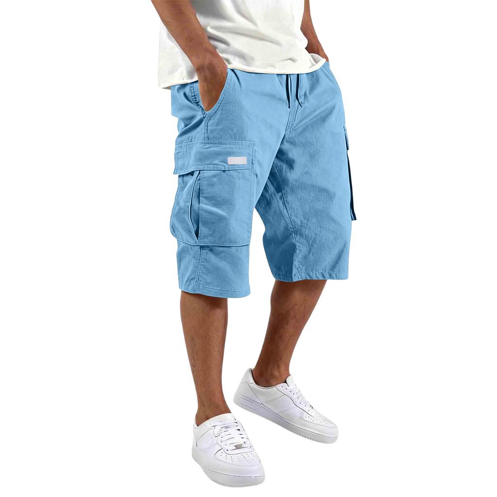 Men's Casual Workwear Drawstring Pocket Shorts