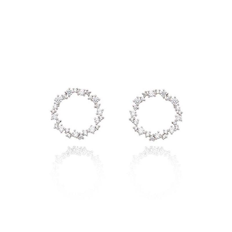 

925 Sterling Silver Small Hoop Earrings Zirconia Round Earrings Cartilage Piercing Ear Cuff Tiny Earrings for Women Accessories
