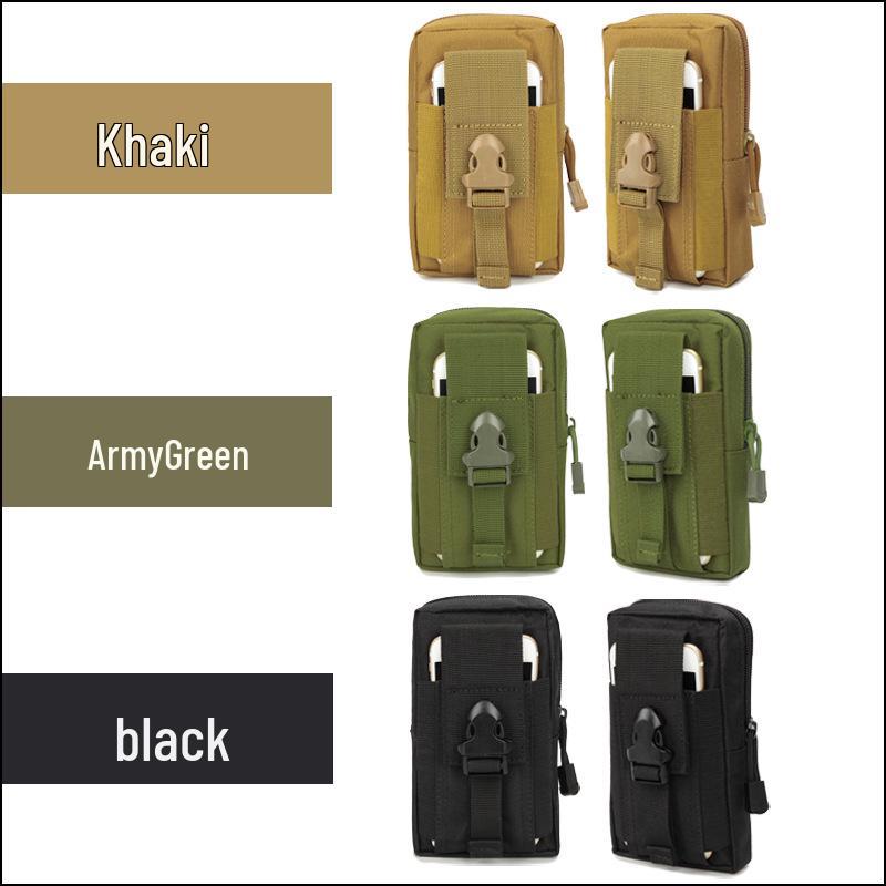 Sonderangebot: Taktische 7-Zoll-Sport-Hüfttasche für den Außenbereich mit Münzfach, Gürtelschlaufe, Molle-Befestigung und Umhängegurt.