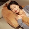Plush Fur Brown Cartoon Seat Cushion Pillow Office Chairs Protect Waist Cushion Home Living Room Sofa Pillow Decoration